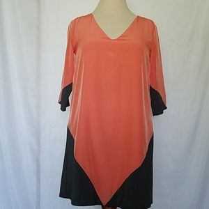 Today Only! $10 Sage Coral & Gray Dress